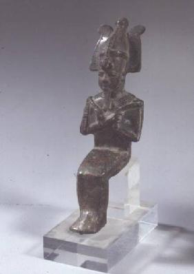 Seated statue of Osiris