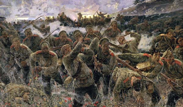 The bayonet fighting from Pyotr Pavlovich Karyagin