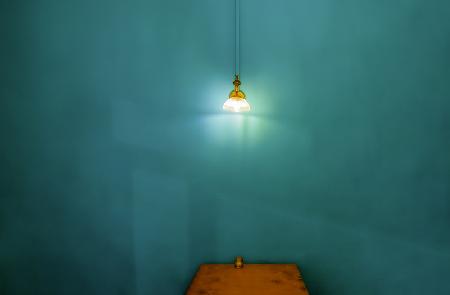 Light Table Blue wall