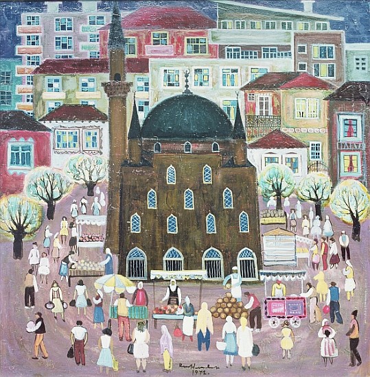 Mosque in Razgrad, 1972 (oil on canvas)  from Radi  Nedelchev