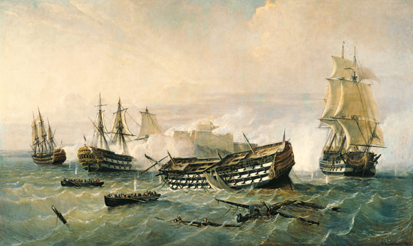 Defence of the Havana Promontory in 1762 from Rafael Monleon y Torres