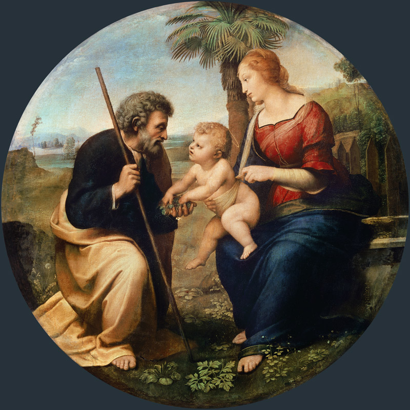 The Holy Family with the palm from Raffaello Sanzio da Urbino