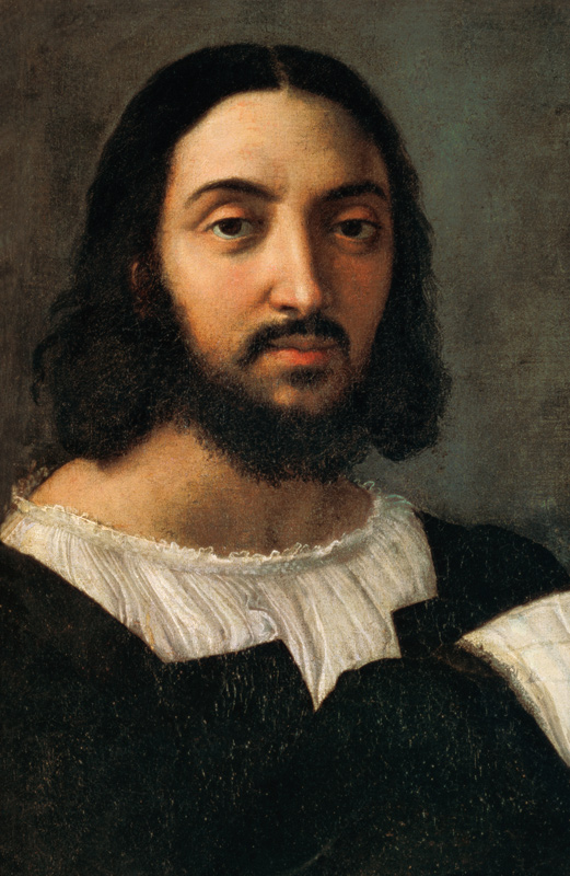 Self-portrait (detail from the double portrait) from Raffaello Sanzio da Urbino