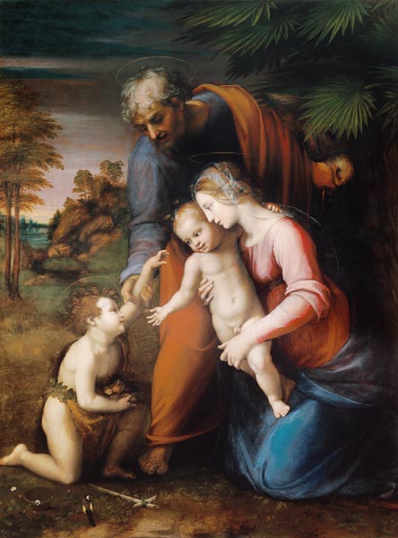 Holy Family with little Johannes from Raffaello Sanzio da Urbino