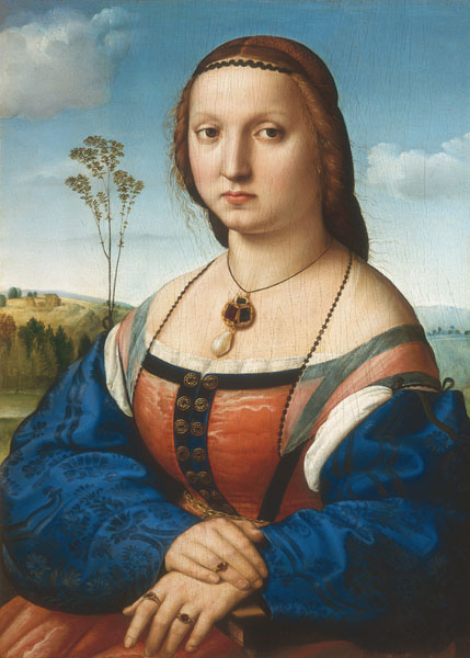 Portrait of Maddalena Doni from Raffaello Sanzio da Urbino