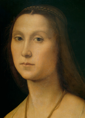 Portrait of a Woman (La Muta), detail from Raffaello Sanzio da Urbino