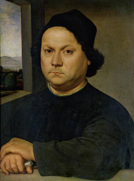 Portrait of Perugino from Raffaello Sanzio da Urbino