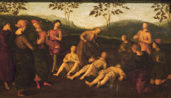 Raffael / Miracle of St. Eusebius from Raffaello Sanzio da Urbino