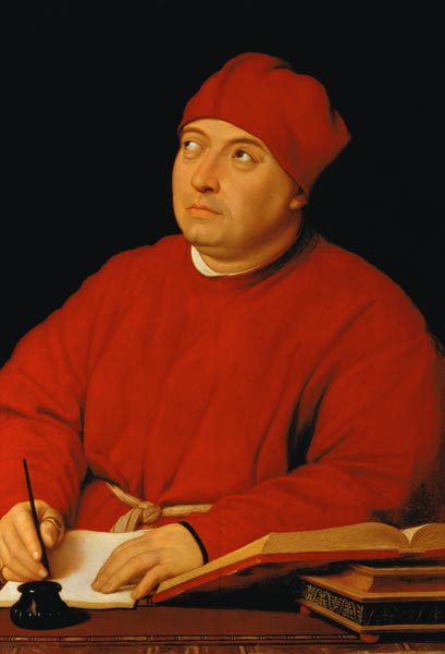 Portrait of the Tommaso Inghirami from Raffaello Sanzio da Urbino
