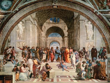 The School of Athens (restoration) - Raffaello Sanzio da Urbino