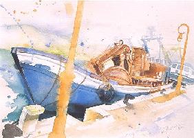 Blue boat, port Andratx