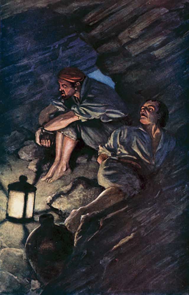 Illustration for Robinson Crusoe by Daniel Defoe from Ralph Noel Pocock
