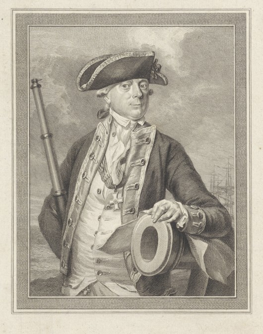 Admiral Jan Hendrik van Kinsbergen (1735-1819), Count of Doggersbank from Reinier Vinkeles