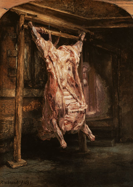 The slaughtered ox from Rembrandt van Rijn