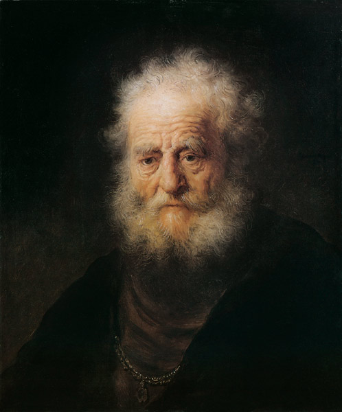 Head of an old man (Study) from Rembrandt van Rijn