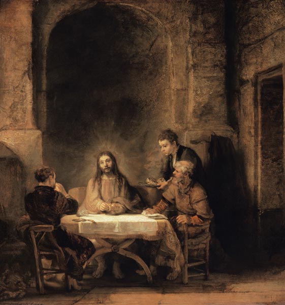 Christ in Emmaus from Rembrandt van Rijn