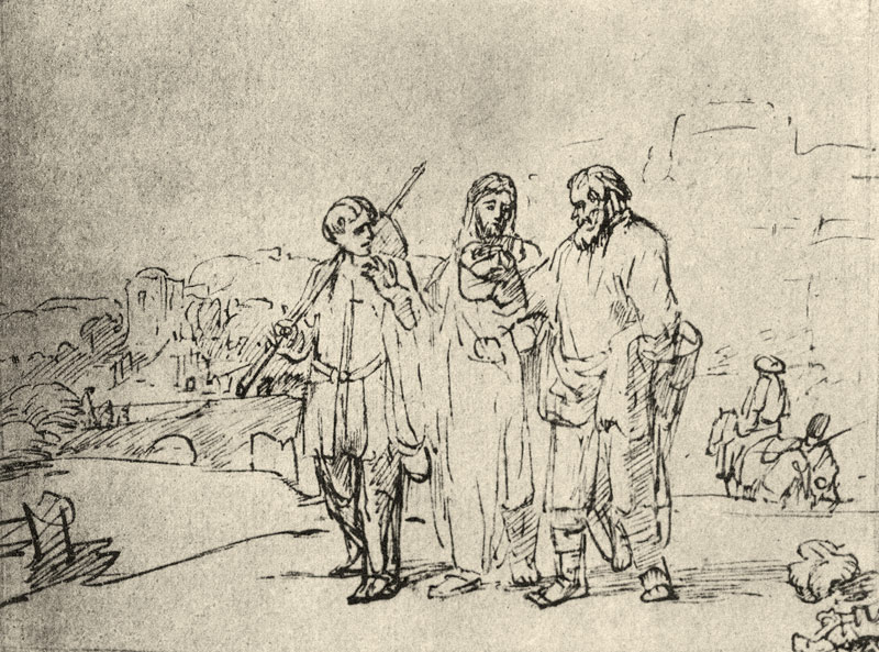 Der Gang nach Emmaus from Rembrandt van Rijn