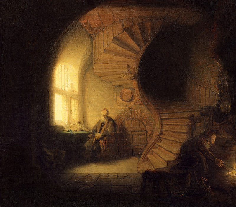 Philosopher in Meditation from Rembrandt van Rijn
