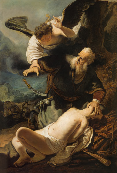 Sacrifice of Isaak from Rembrandt van Rijn