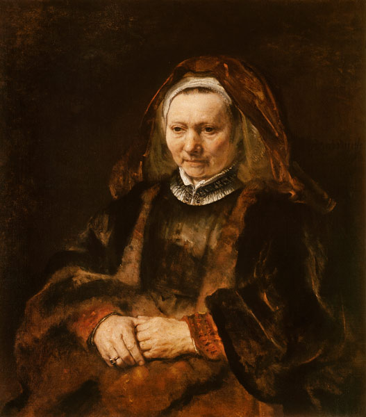 Portrait of an old woman from Rembrandt van Rijn