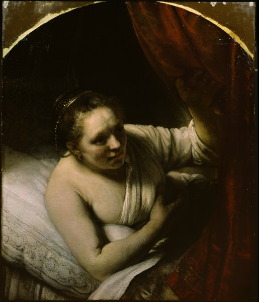 Rembrandt, Junge Frau im Bett from Rembrandt van Rijn