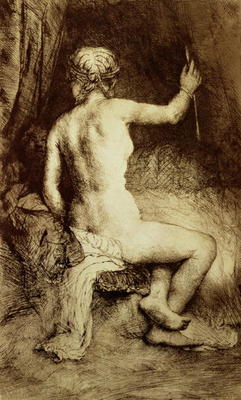 The Woman with the Arrow, 1661 (engraving) from Rembrandt van Rijn