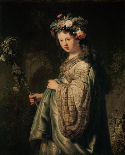 Rembrandt, Saskia als Flora