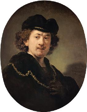Self-portrait with the golden chain