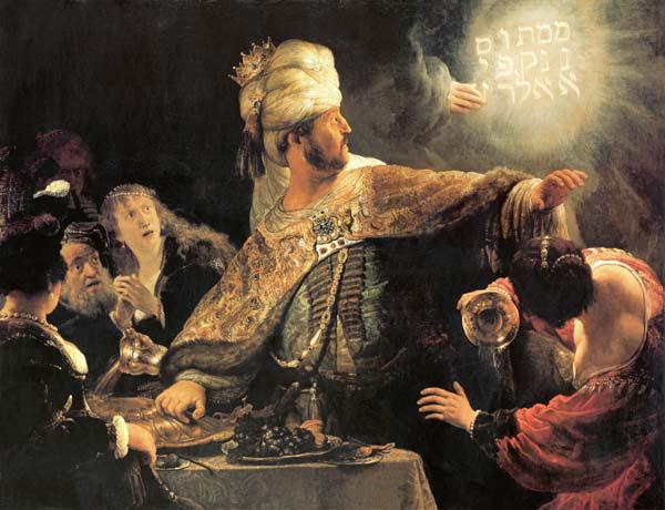 The feast of the Belshazzar