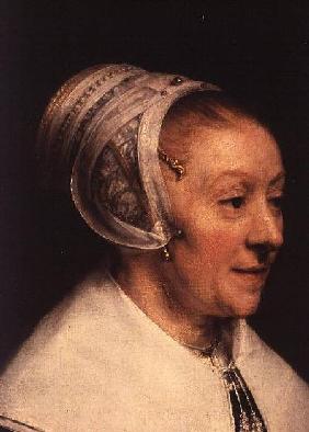 Portrait of Catherine Hoogsaet (detail of Head)