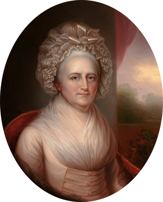 Portrait of Martha Washington (1731-1802) from Rembrandt Peale