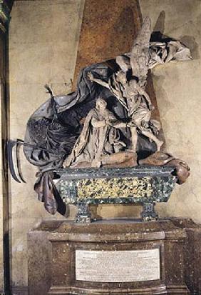 Tomb of Jean Baptiste Joseph Languet de Gergy (1675-1750) completed in 1753 (marble & stone)