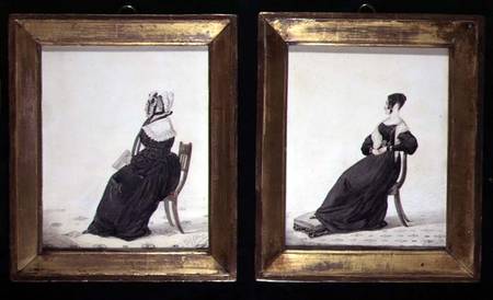 Two Portraits of Widows from Richard Dighton