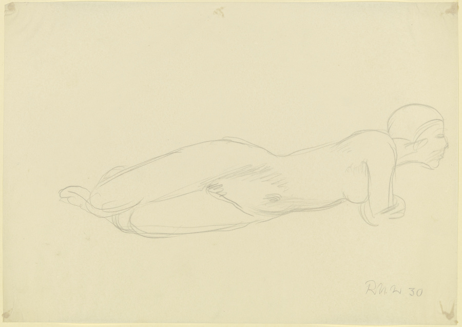 Female nude, reclining from Richard Martin Werner