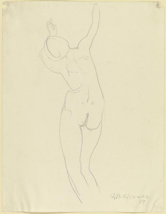 Female nude, standing from Richard Martin Werner