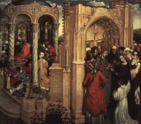 The Nuptials of the Virgin from Robert Campin