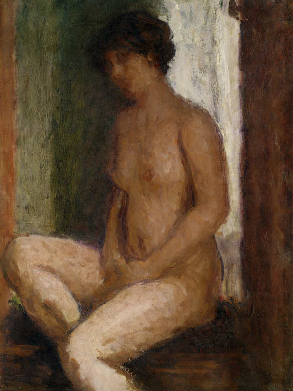Seated Nude Against the Light from Roderic O'Conor