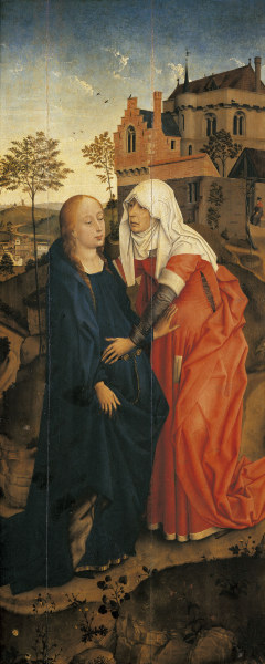 Rogier v.d.Weyden / Visitation / Paint. from Rogier van der Weyden