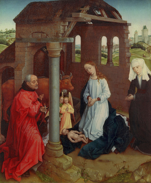 R.van d.Weyden (workshop),Christ s birth from Rogier van der Weyden