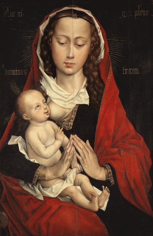 The virgin with the child. from Rogier van der Weyden