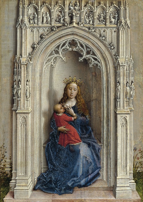 The Virgin and Child enthroned from Rogier van der Weyden