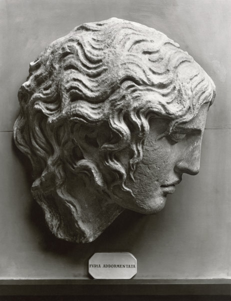 Head of a sleeping fury or Medusa dying from Roman