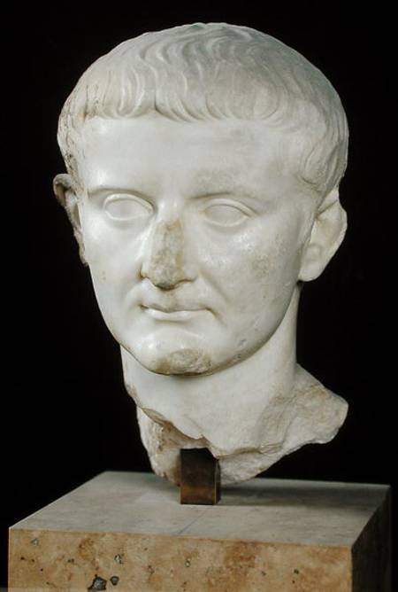 Head of Tiberius (c.42 BC-37 AD) from Roman