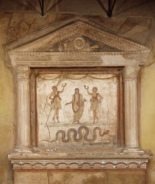 Household shrine, from the Casa dei Vetti House of the Vettii) from Roman