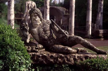 Reclining river-god near the Canopus from Roman