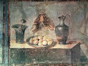 Still life with eggs and thrushes, from the Villa di Giulia Felice, Pompeii