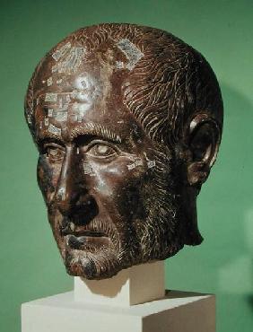 Head of Trajanus Decius (201-251) from Samisegetuza, Romania