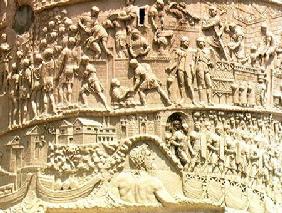 The Roman army crossing the Danube, detail from Trajan's Column