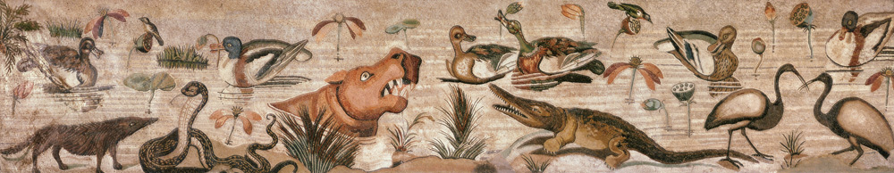 Nile Scene, from the Casa del Fauno (House of the Faun) Pompeii (mosaic) from Roman 1st century BC