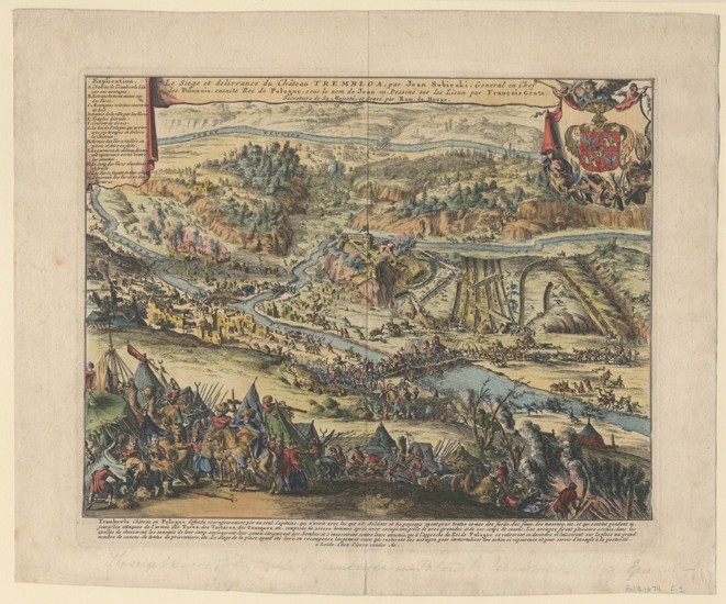 The Siege of Trembowla in 1675 from Romeyn de Hooghe